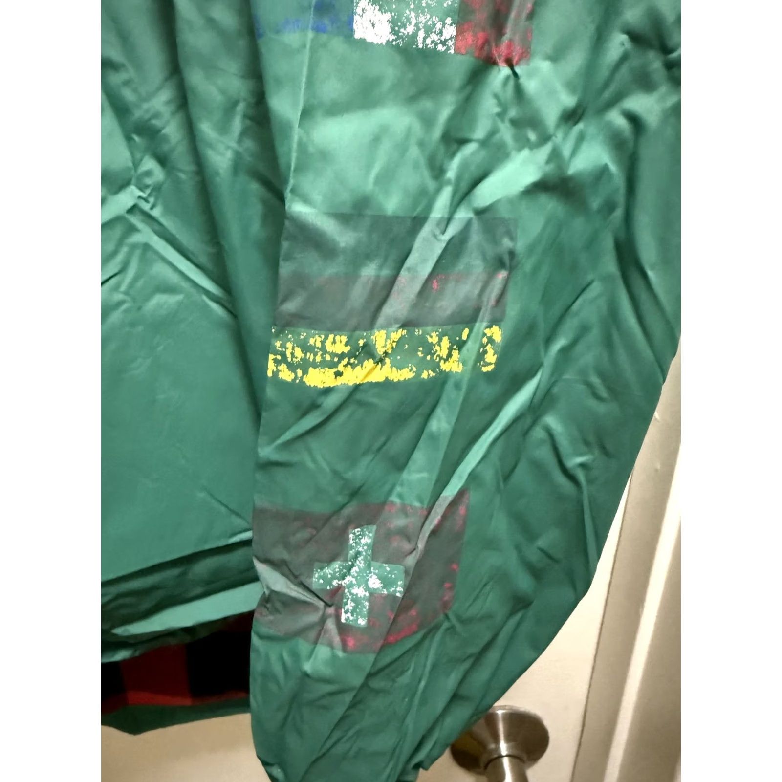 Vintage Copper Rivet Windbreaker Jacket Mens XL Red Green Worldwide Champions Hooded Size US XL / EU 56 / 4 - 5 Thumbnail