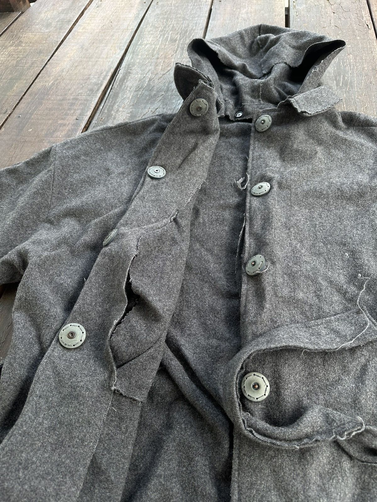Acne Studios × Vintage Acne coat wool hooded Size L / US 10 / IT 46 - 5 Thumbnail