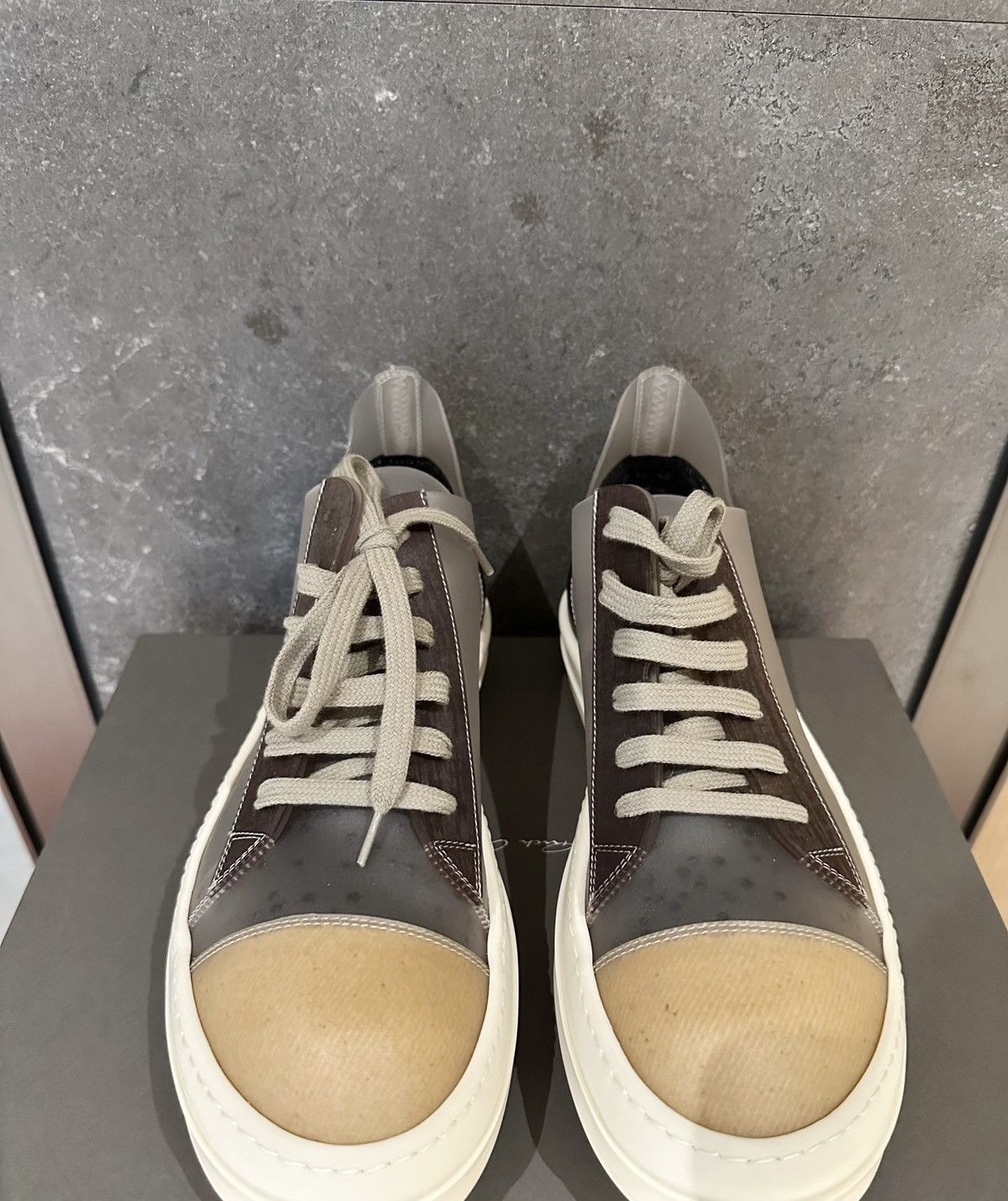 Rick Owens Rick Owens mainline Ghost transparent low-top sneakers Size US 8.5 / EU 41-42 - 2 Thumbnail