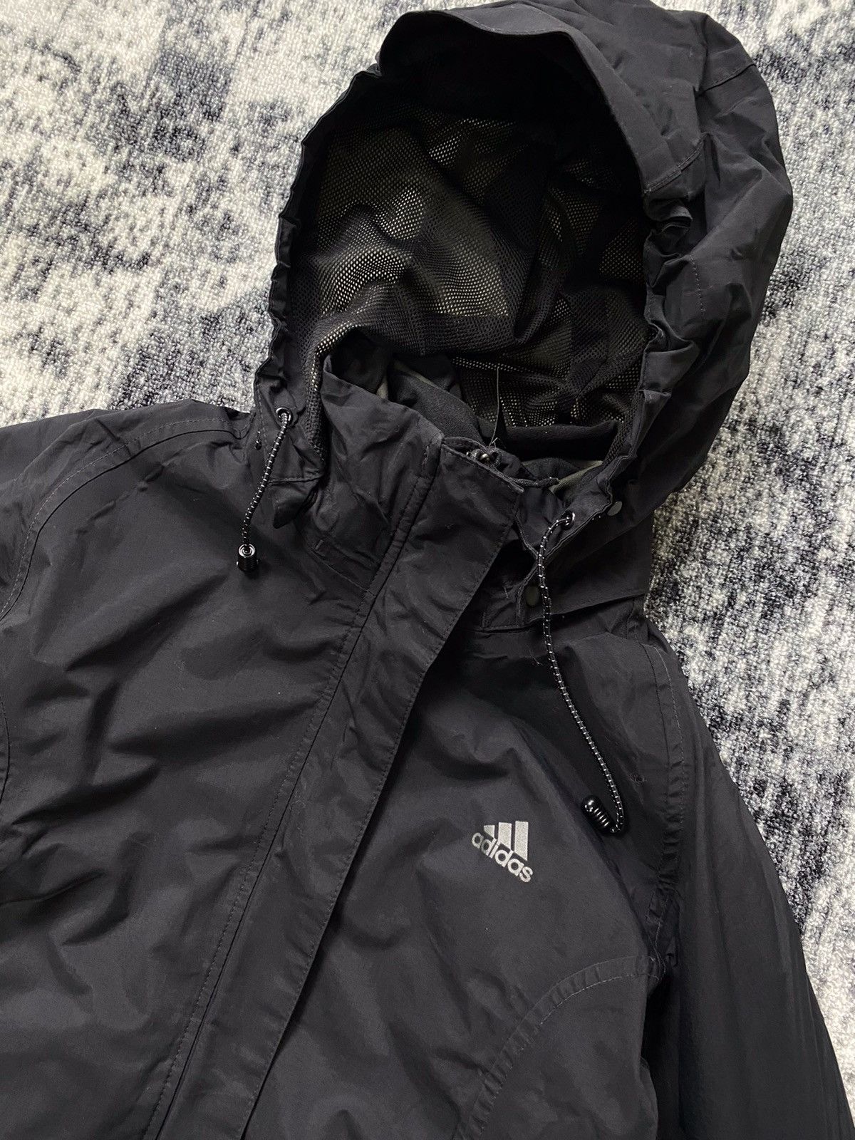 Vintage Vintage Adidas Outdoor Jacket Black Clima Proof Lining 90s Size M / US 6-8 / IT 42-44 - 4 Thumbnail