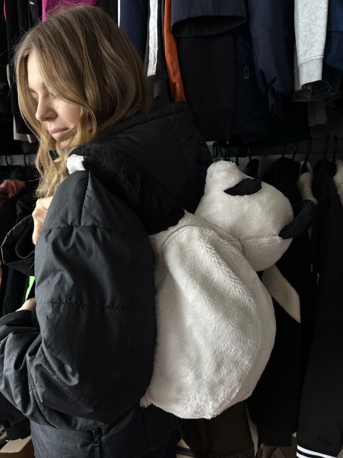 Japanese Brand × Vintage VINTAGE Y2K RAVE PANDA BEAR PLUSH BACKPACK Size ONE SIZE - 3 Thumbnail