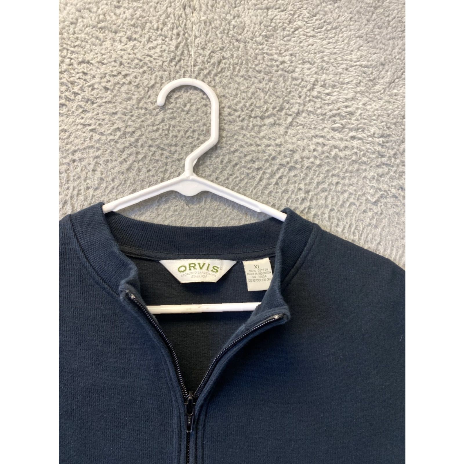 Orvis Orvis Sweater Mens XL 1/4 Zip Long Sleeve Black Cashmere Blend Casual 1029 Mens Size US XL / EU 56 / 4 - 3 Thumbnail