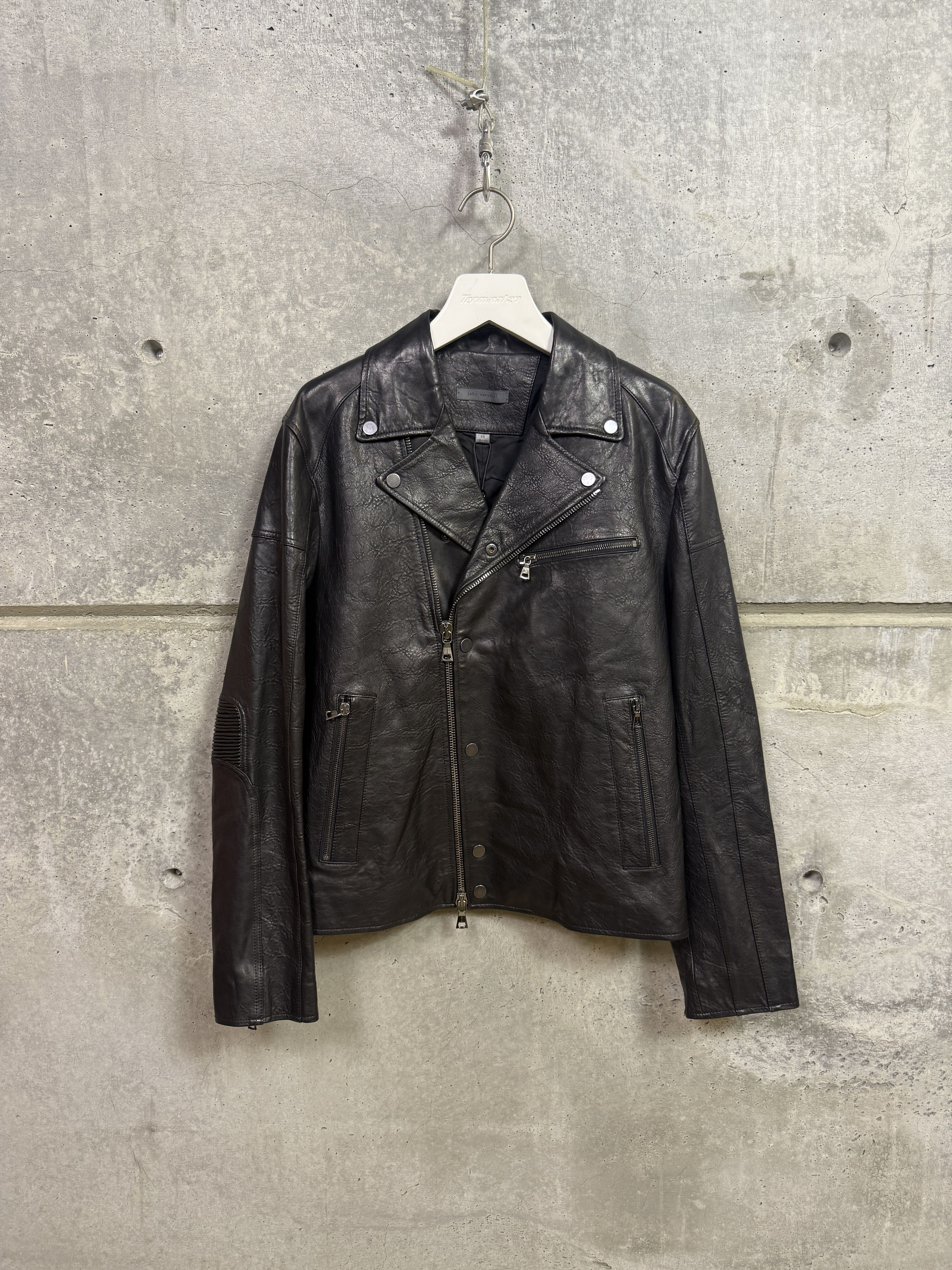 John Varvatos $1998 John Varvatos Rawley Biker Jacket Size US M / EU 48-50 / 2 - 7 Thumbnail