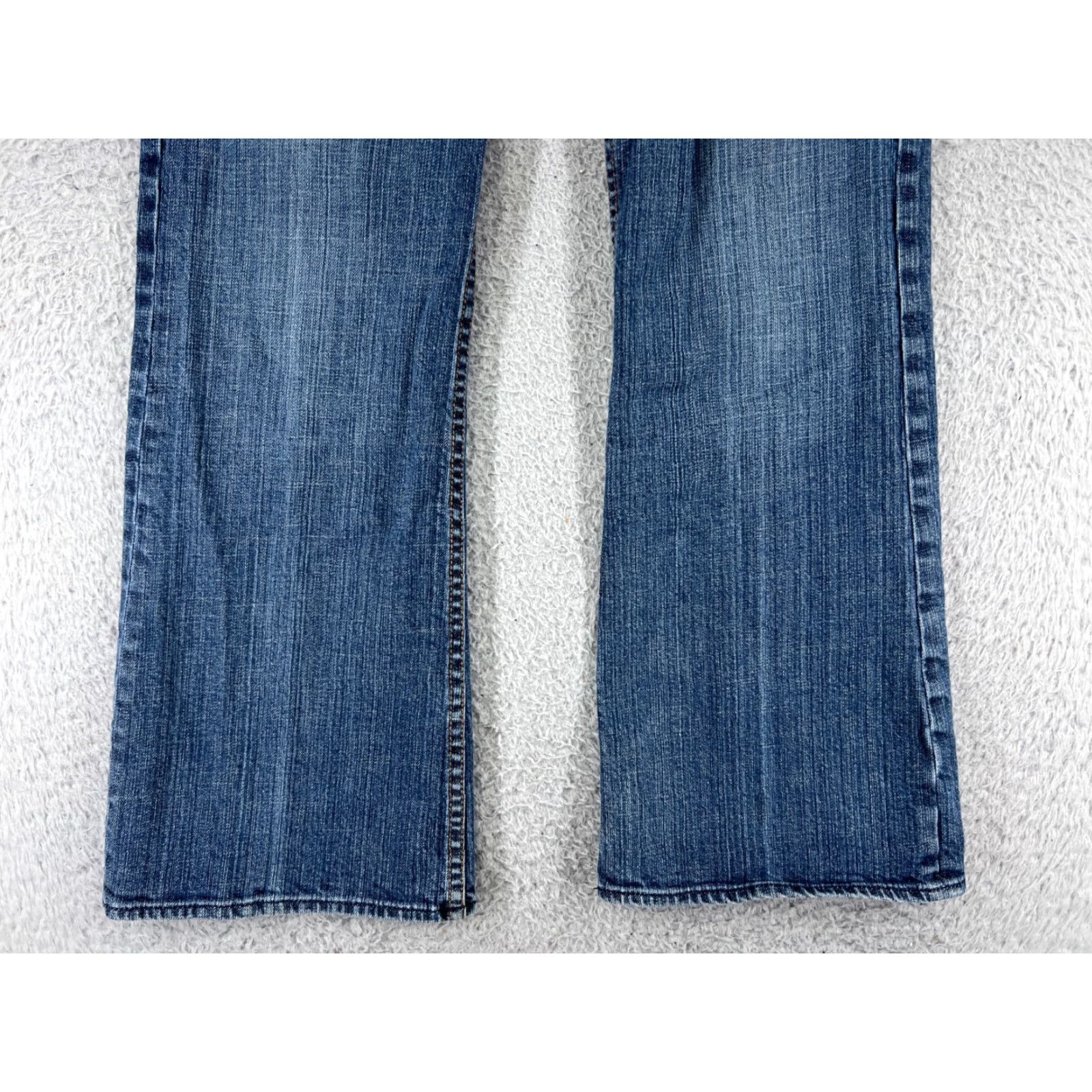 Express Express Jeans Bootcut Denim 30x29 Womens 8 Blue Cotton Elastane Low Rise 5-Pocket Design Inseam 29 Regular Size 30" / US 8 / IT 44 - 5 Thumbnail
