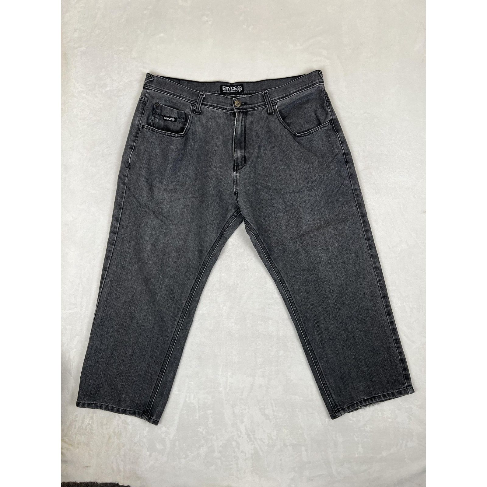Enyce Vintage Enyce Jeans Mens 42 Baggy Black Faded Denim Hip Hop Size US 42 / EU 58 - 2 Thumbnail
