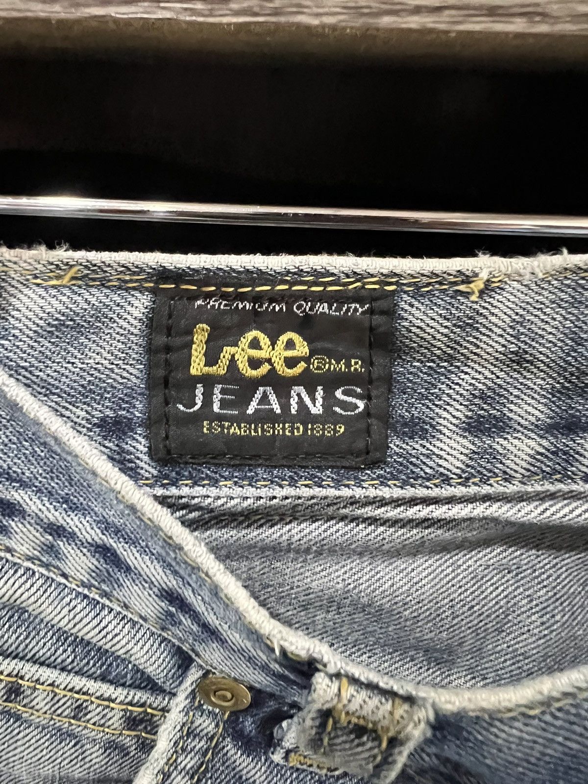 Lee 🔥Rare Vintage Lee Sketch Denim Size US 31 - 15 Thumbnail