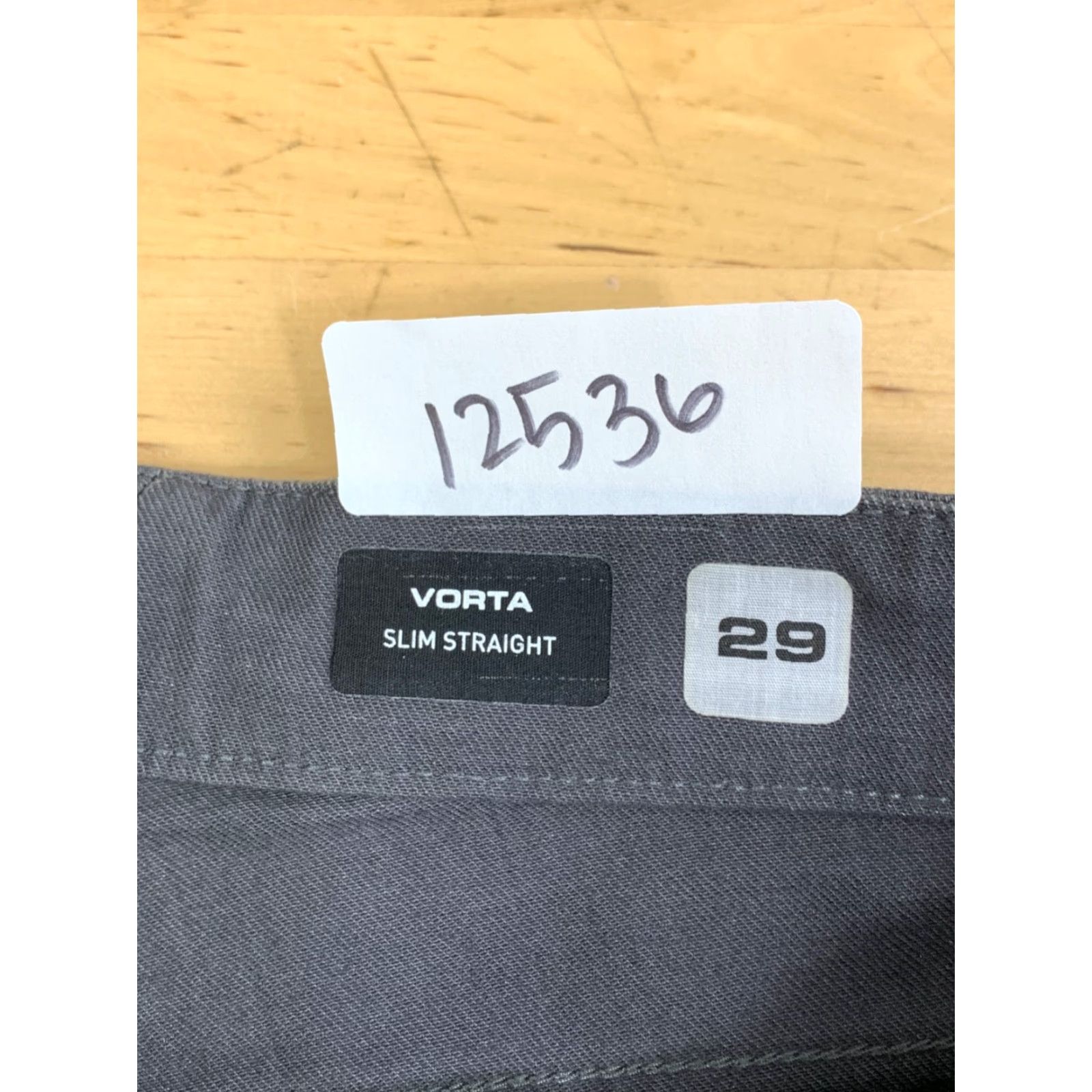 Volcom Volcom Vorta Slim Straight Jeans Mens 29x30 Gray Stretch Skate 12536 Size US 29 - 2 Thumbnail