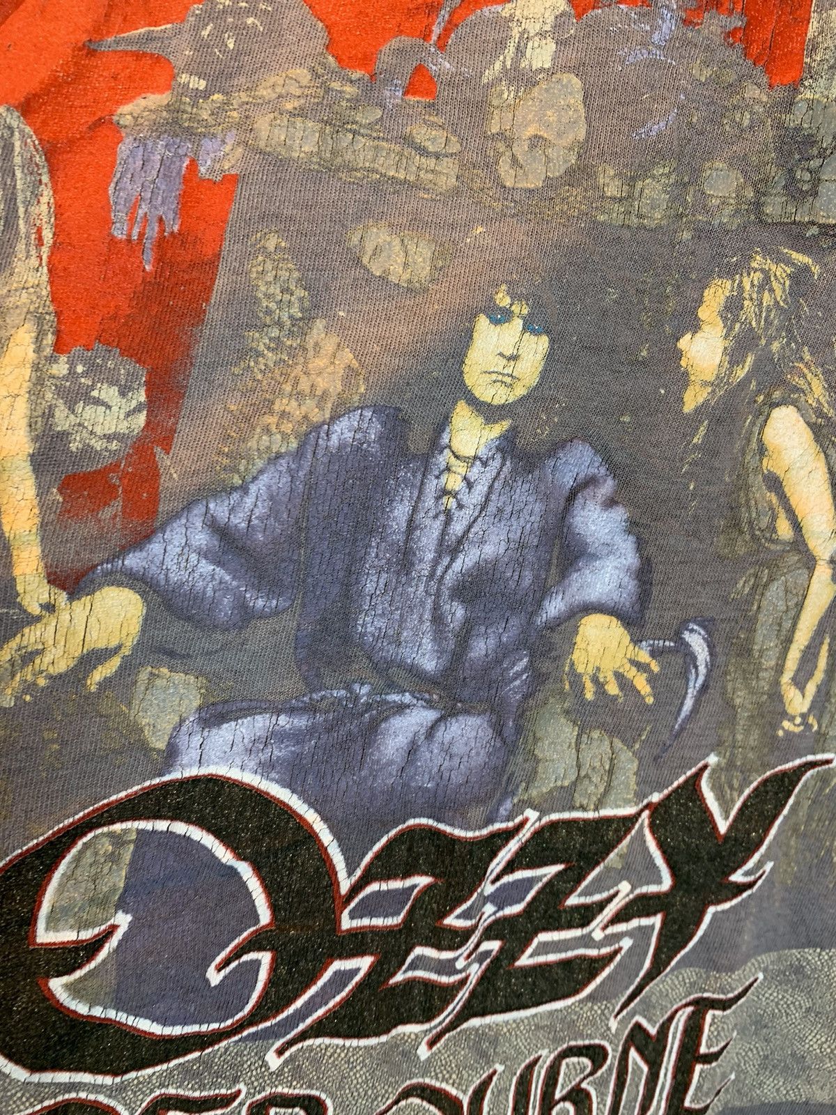 Band Tees × Ozzy Osbourne × Vintage RARE Vintage 80s Ozzy Osbourne No Rest For Wicked Tour Shirt Size US M / EU 48-50 / 2 - 6 Thumbnail