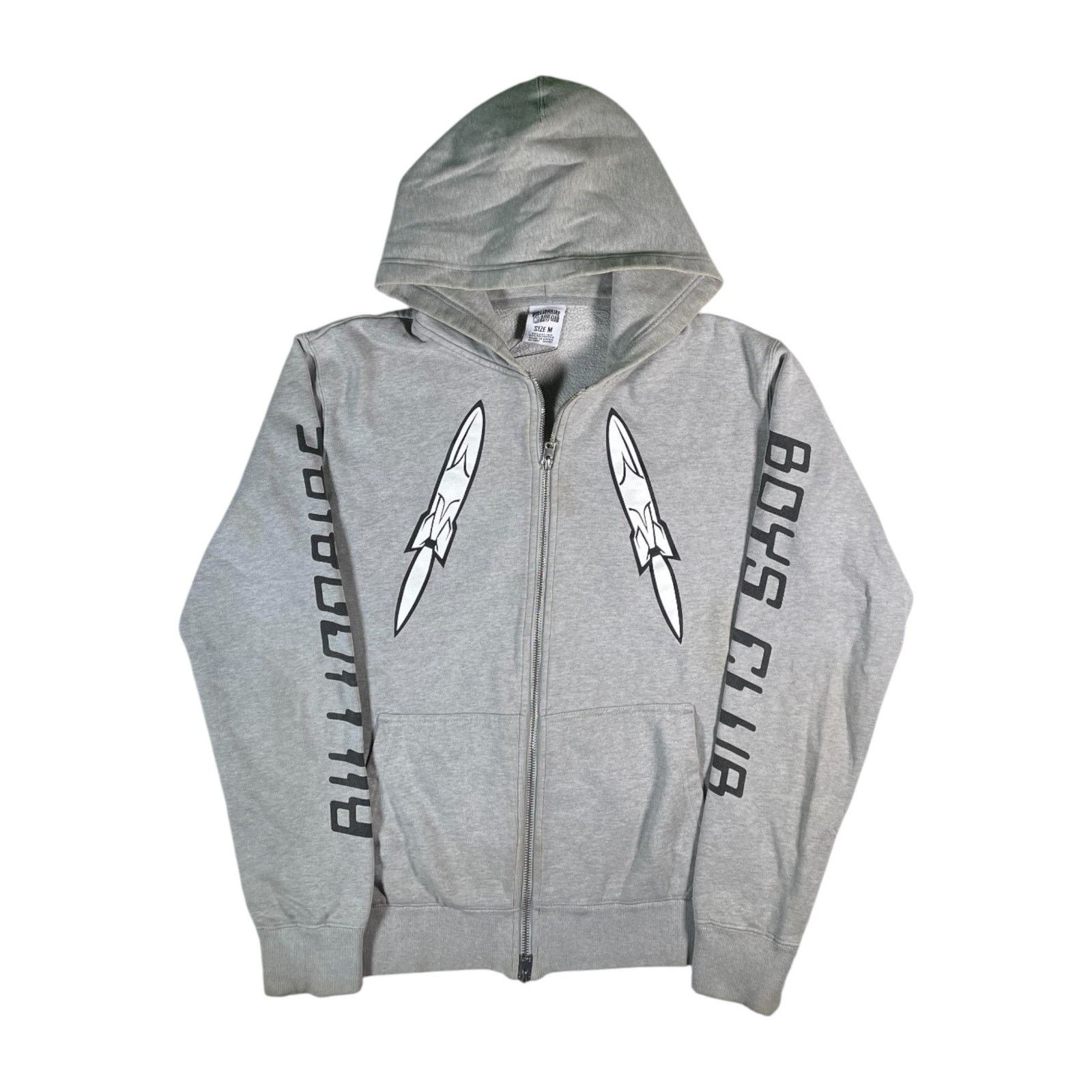 Billionaire Boys Club Billionaire Boys Club Grey Zip Up Hoodie Size US M / EU 48-50 / 2 - 1 Thumbnail