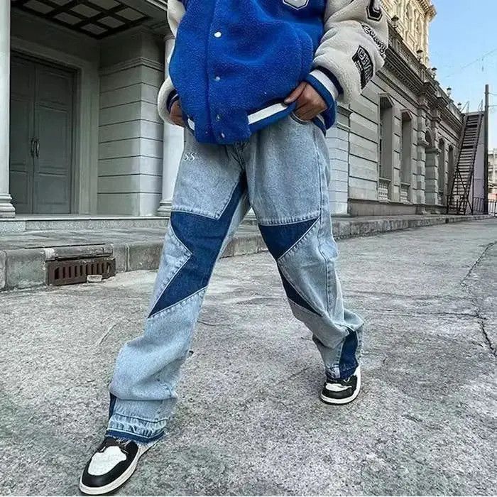 Japanese Brand Five Stars Embroidery Jeans Size US 32 / EU 48 - 3 Thumbnail
