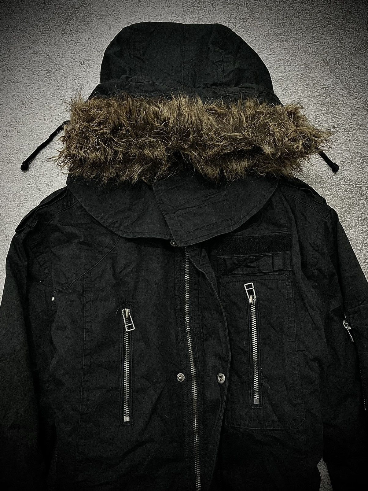 In The Attic Vintage In the attic Apocalypse Fur Hood Parka Jacket Size US M / EU 48-50 / 2 - 2 Thumbnail
