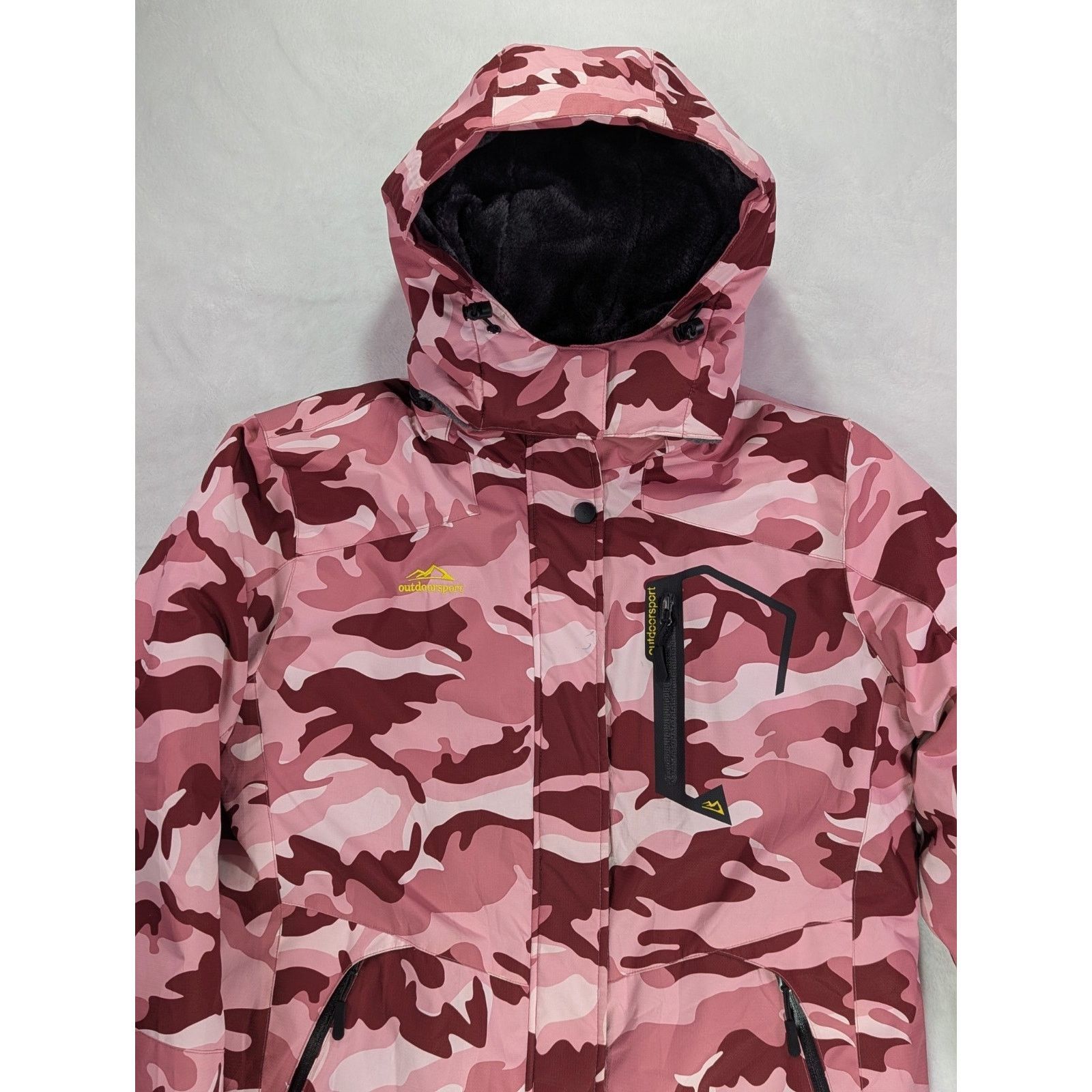 Other Pink Camo Ski Jacket Women’s M Thermal Waterproof Hooded Size M / US 6-8 / IT 42-44 - 13 Thumbnail