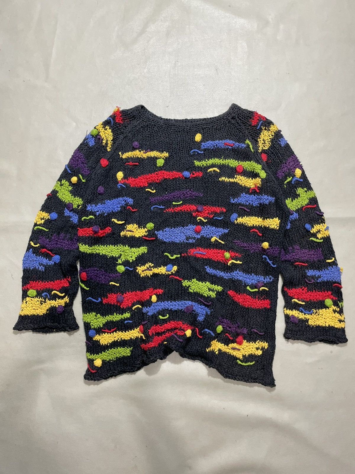 Issey Miyake 1990s Undefined 3d Knitt Multicolor sweaters issey style Size US S / EU 44-46 / 1 - 1 Thumbnail