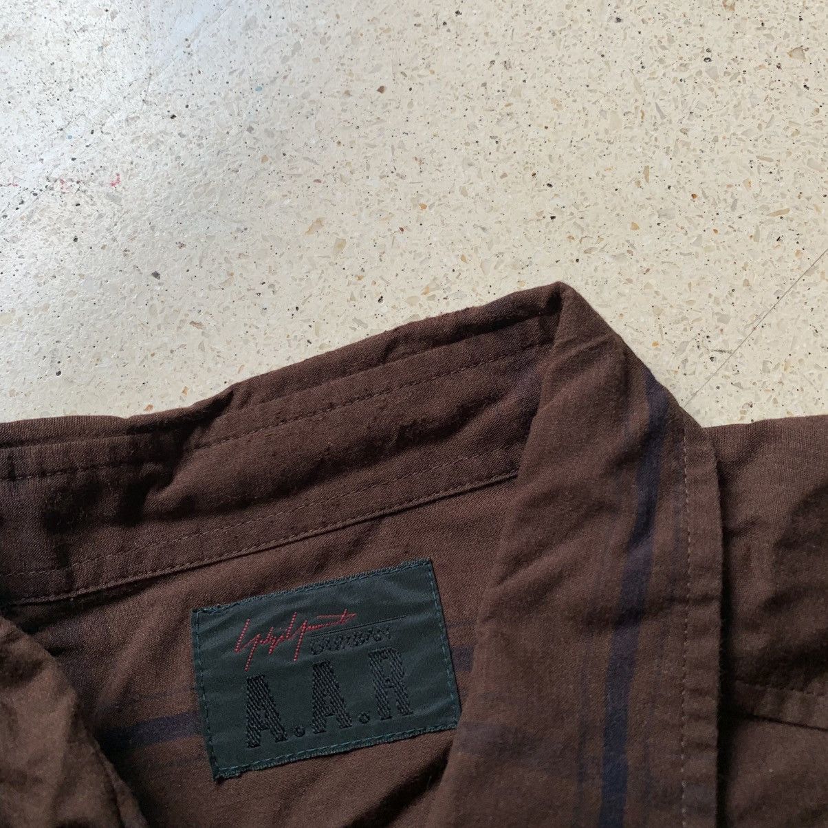 Yohji Yamamoto Vtg 90s Yohji Yamamoto A.A.R Shirt Button Up Size US L / EU 52-54 / 3 - 3 Thumbnail