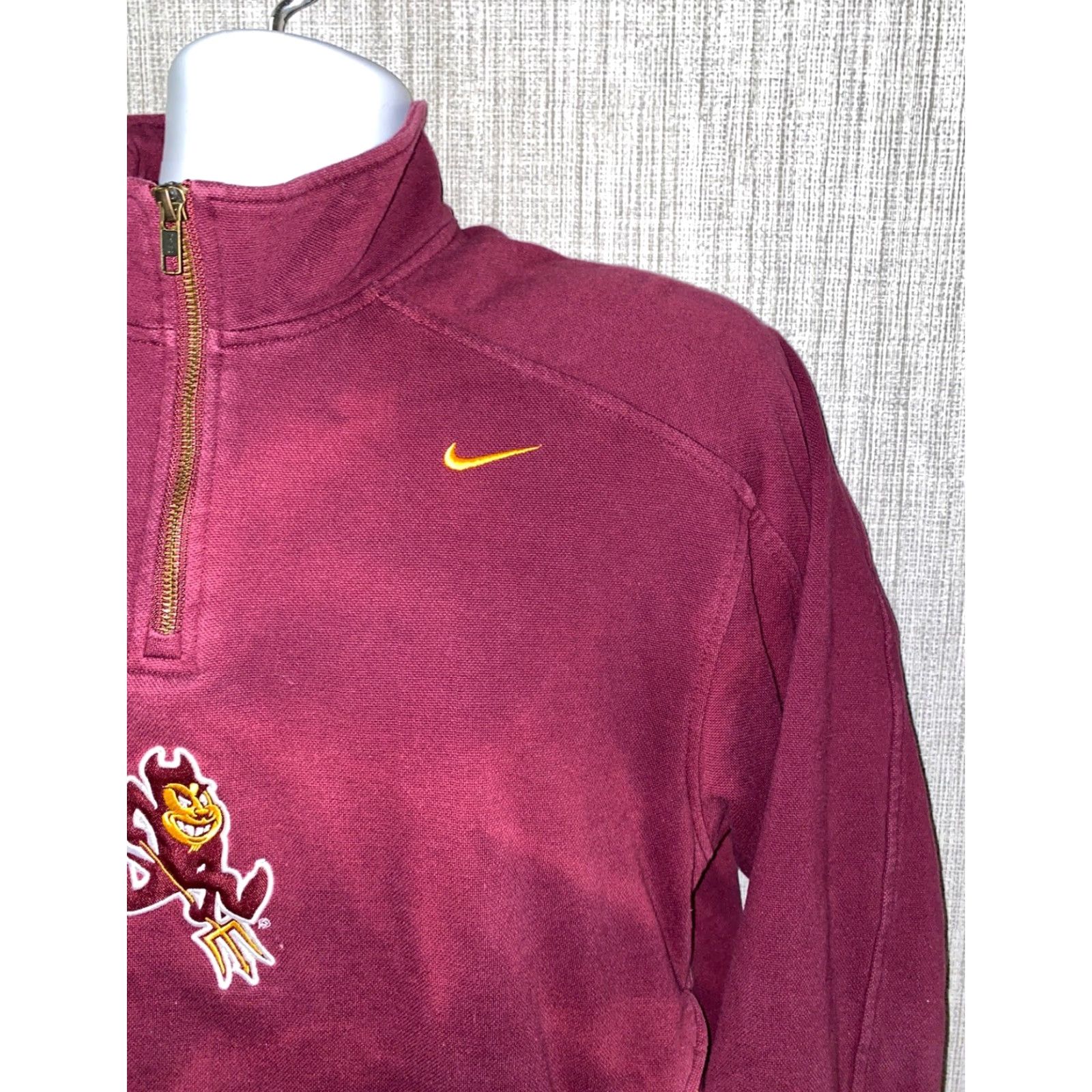 Nike VINTAGE Nike Sweater 1/2 Zip Red ASU Sun Devils Size S Mens Size US S / EU 44-46 / 1 - 2 Thumbnail