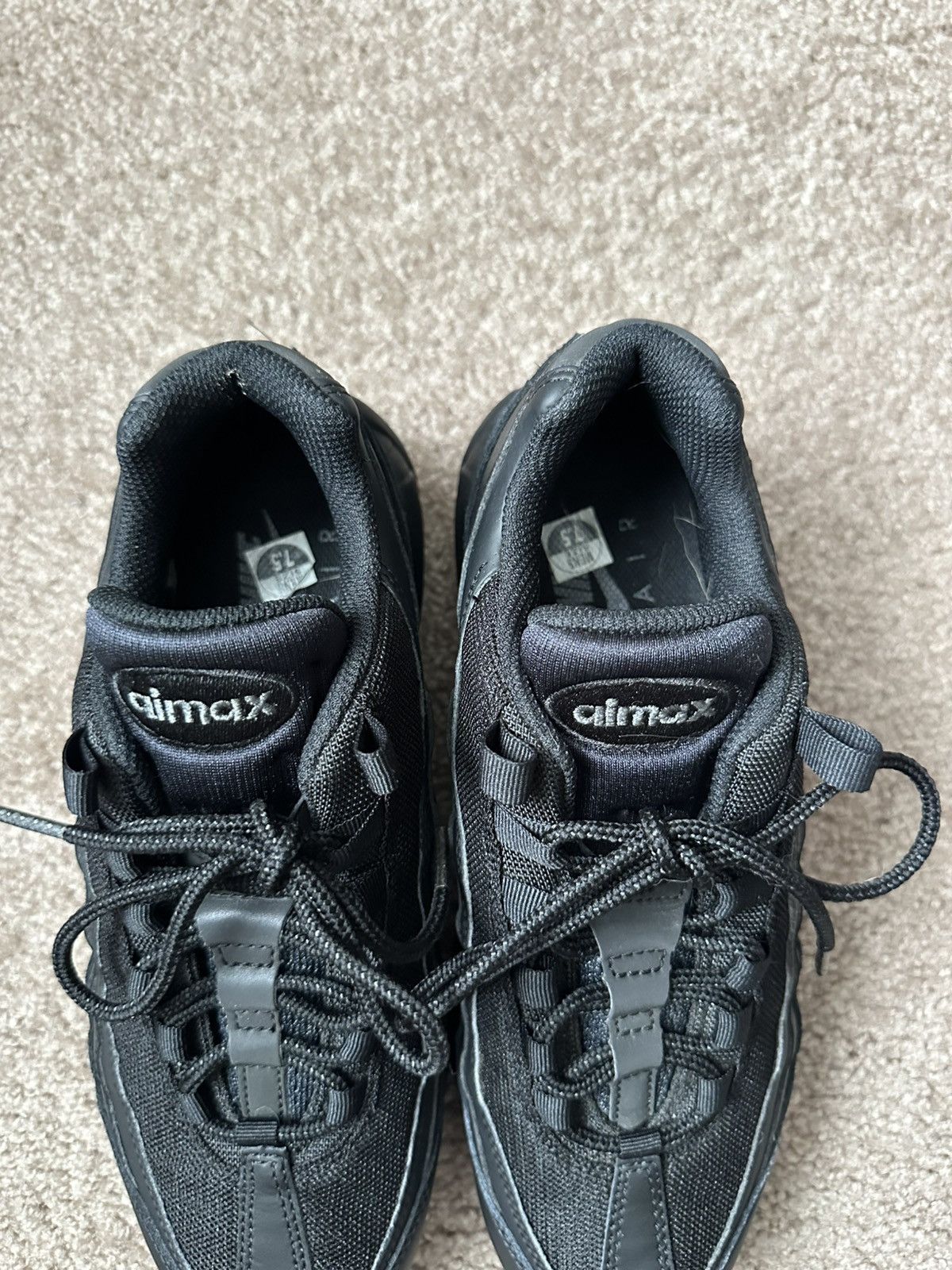 Nike Nike airmax 95 black Size US 7.5 / EU 40-41 - 2 Thumbnail