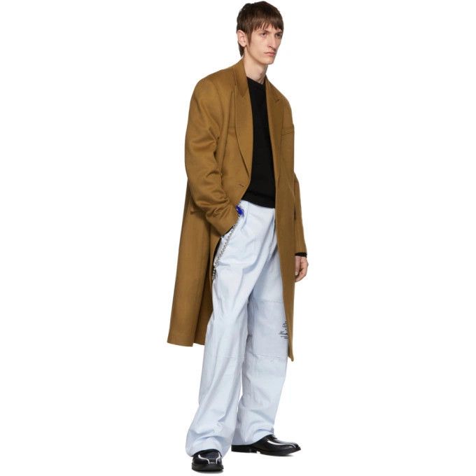 Raf Simons o1mle1124 Double Breasted Coat in Brown Size US M / EU 48-50 / 2 - 5 Thumbnail