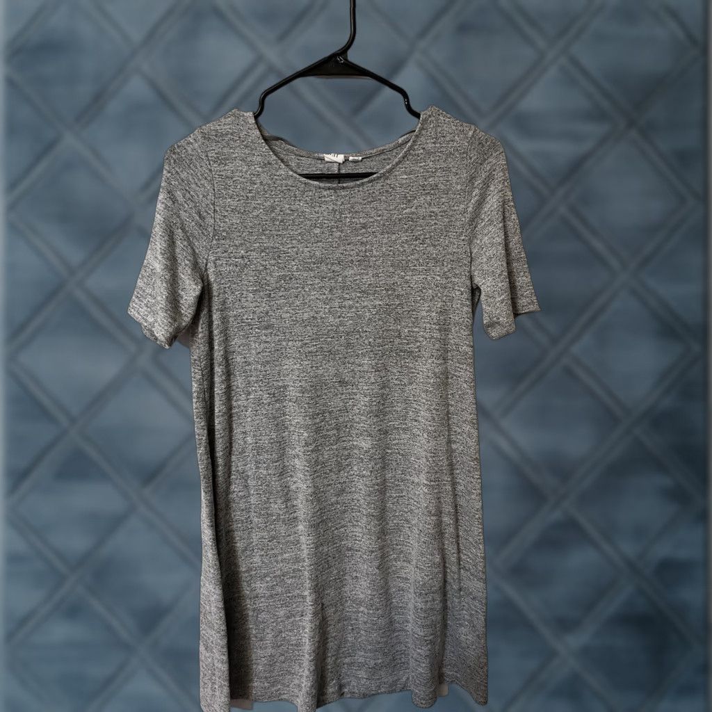 Gap Gap Dress S Women Gray Casual Petites Solid Size S / US 4 / IT 40 - 1 Thumbnail