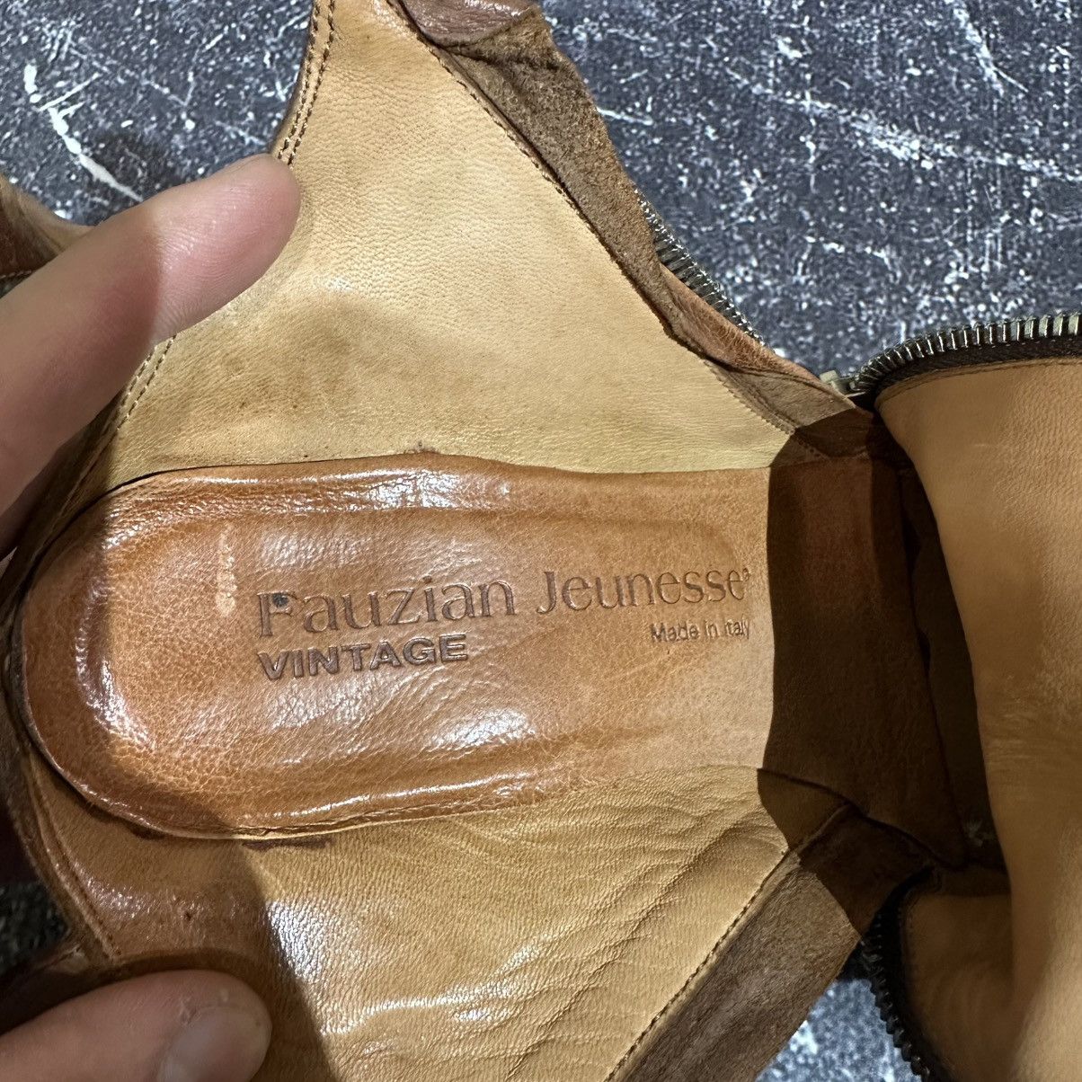 Other FAUZIAN JEUNESSE VINTAGE wmns Leather Cowboy boots 38.5 size Size US 8.5 / IT 38.5 - 18 Thumbnail