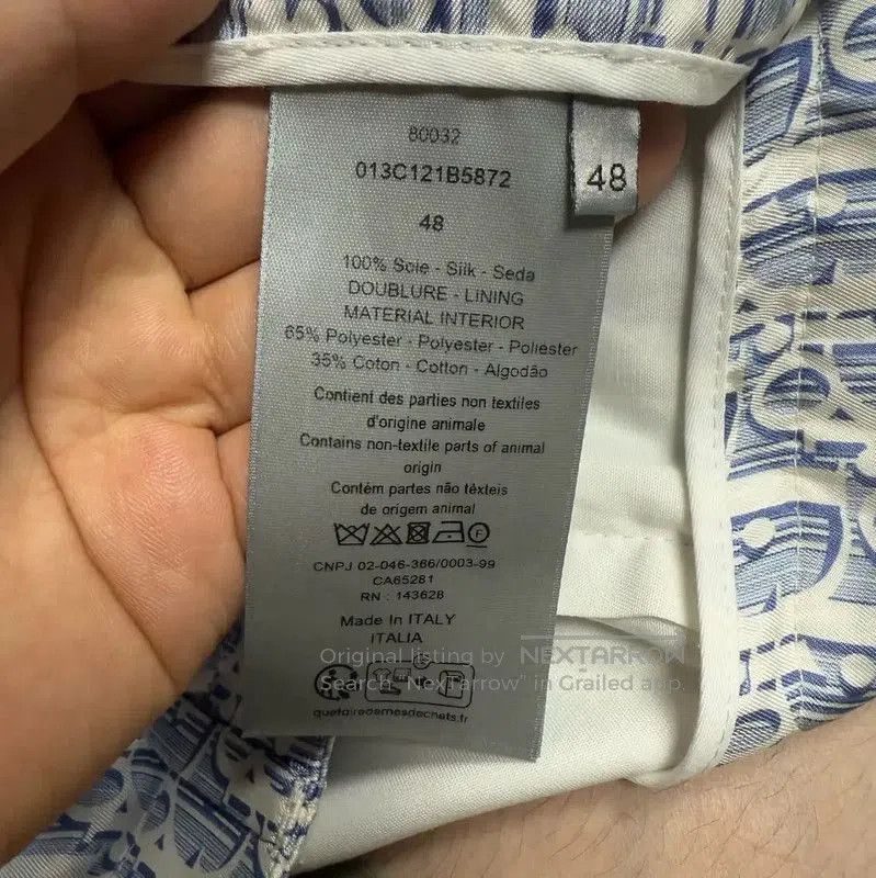 Dior Dior Summer Light Blue Silk Men's Shorts . Size US 30 / EU 46 - 4 Thumbnail