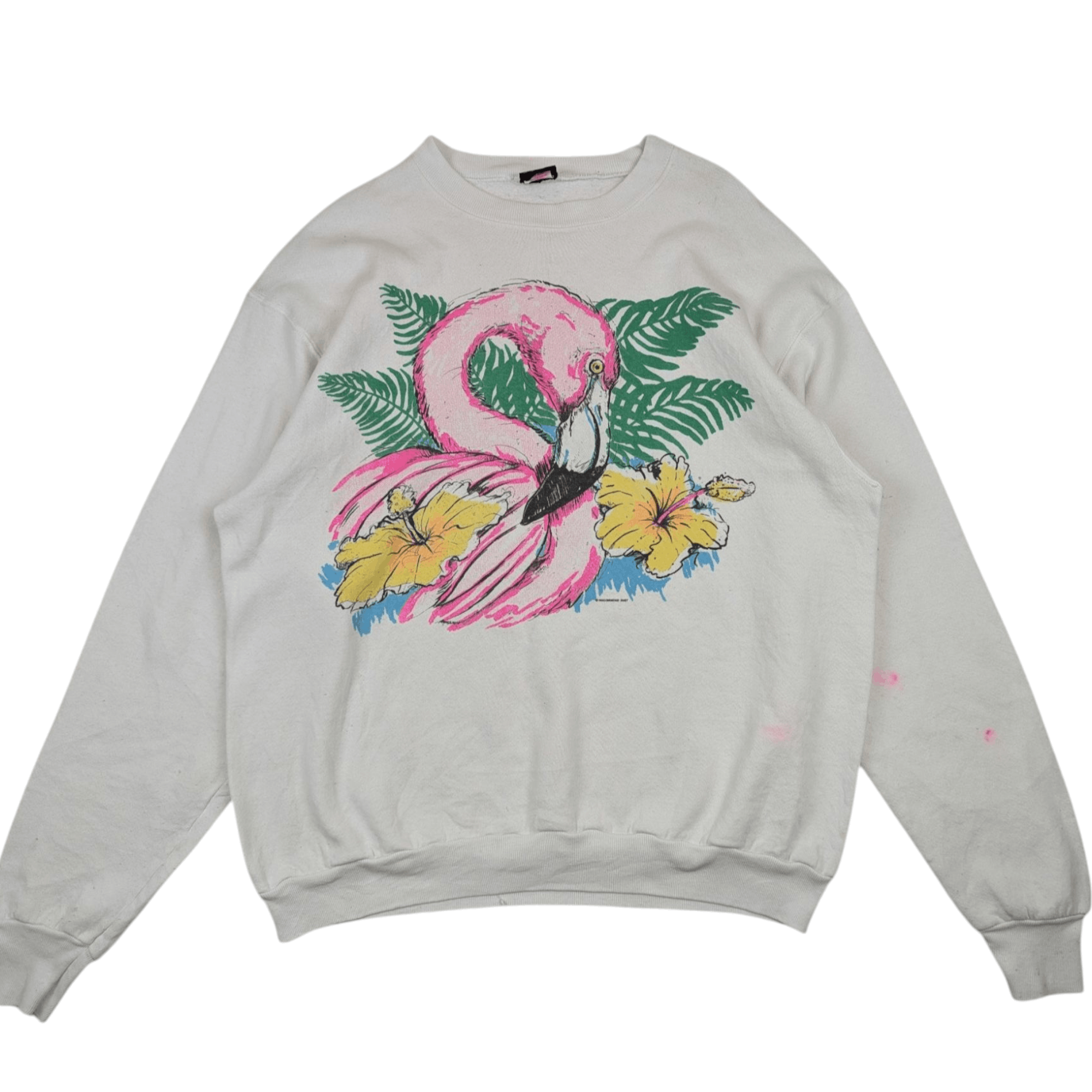 Vintage Vintage 90's ANIMAL Swan Flower Jumper Sweatshirt Size US XL / EU 56 / 4 - 3 Thumbnail