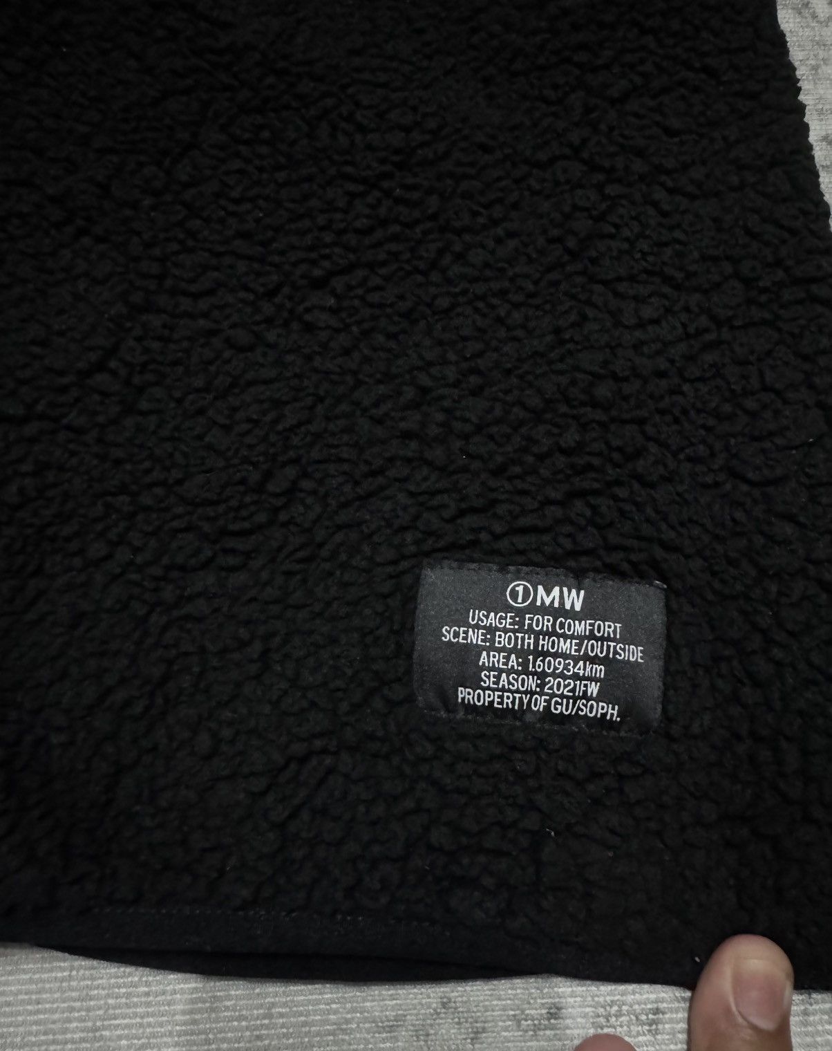 Sophnet. 1MW by SOPHNET. Black Fleece Jacket Size M / US 6-8 / IT 42-44 - 6 Thumbnail