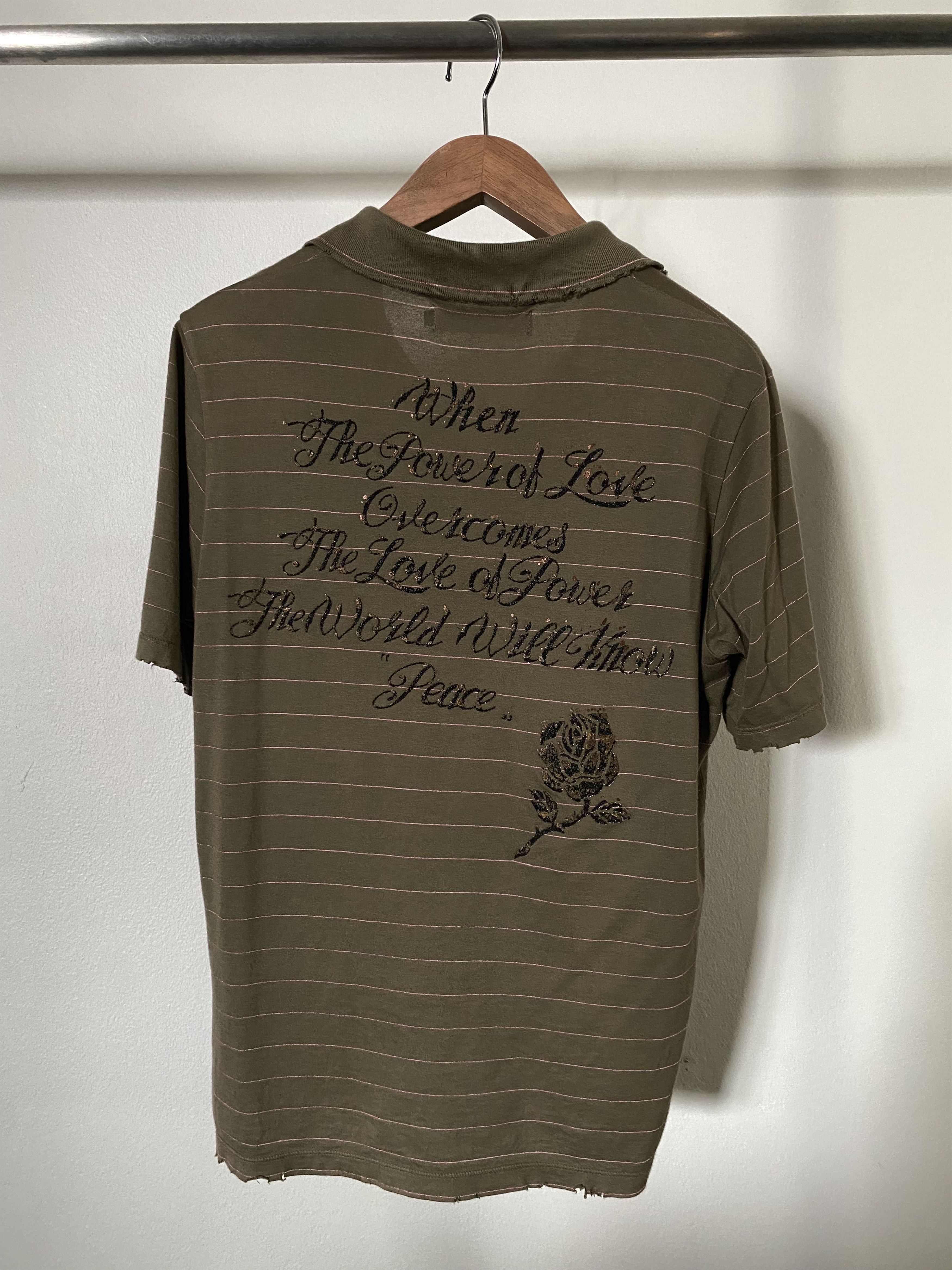 Jimi Hendrix Quote Glitter Polo