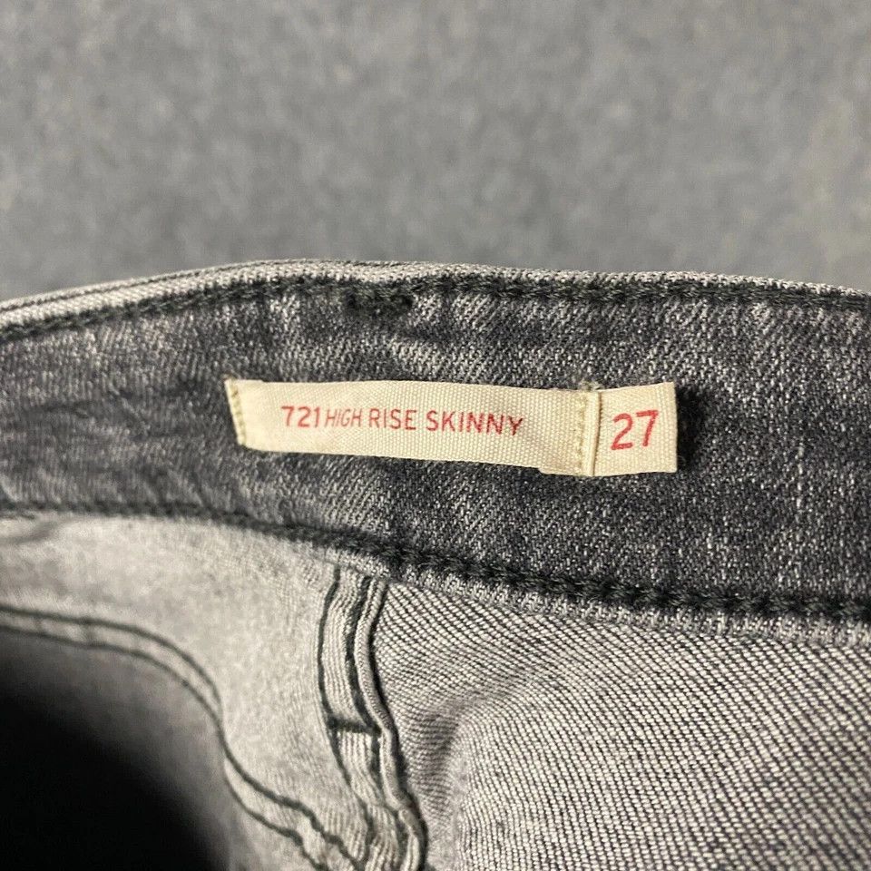 Levi's Levi's Jeans Women's 27 721 High Rise Skinny Ripped 27x30 Size 27" / US 4 / IT 40 - 7 Thumbnail