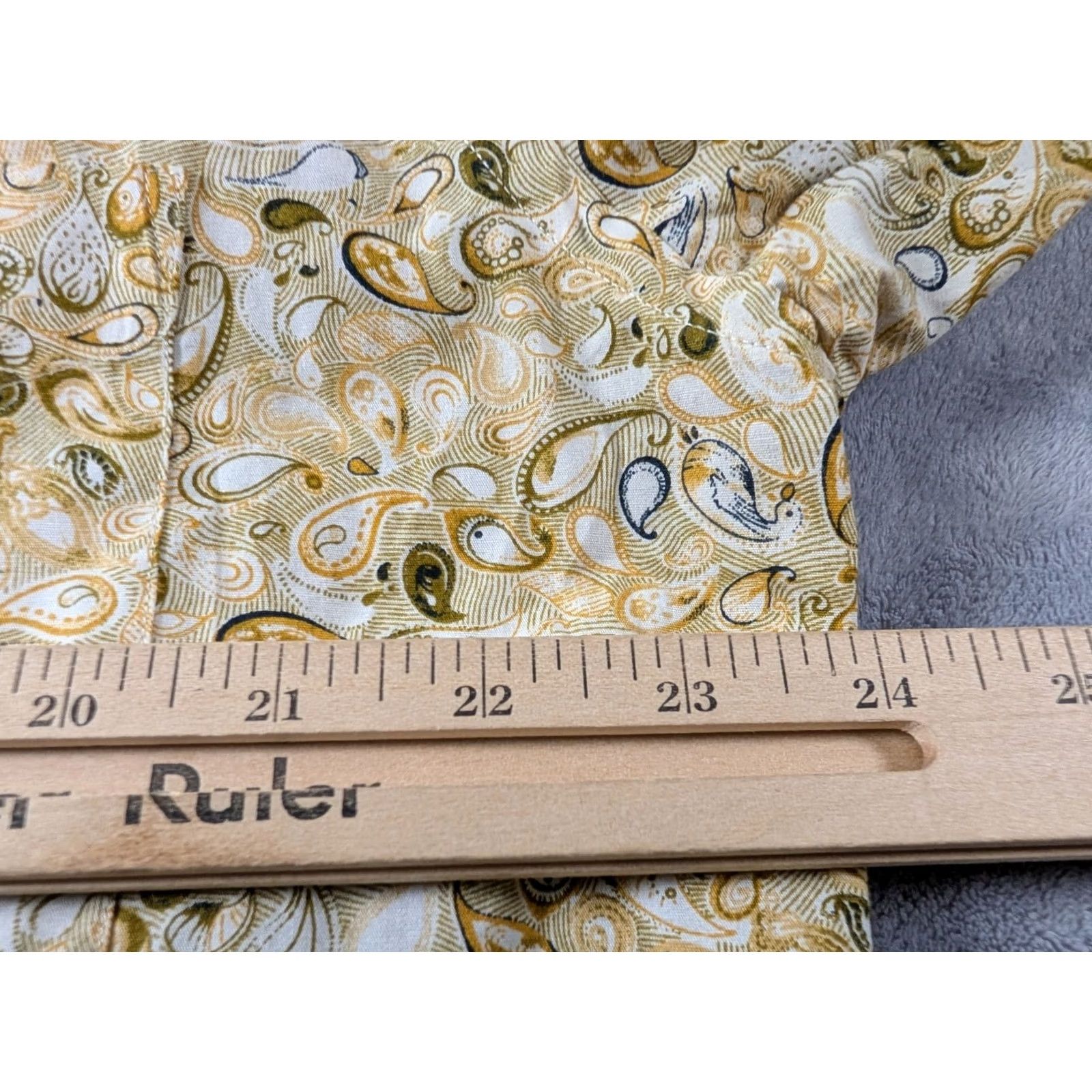 Vintage Alan Flusser Shirt Paisley Button Front Cotton Long Sleeve Yellow Men's Large Size US L / EU 52-54 / 3 - 6 Thumbnail