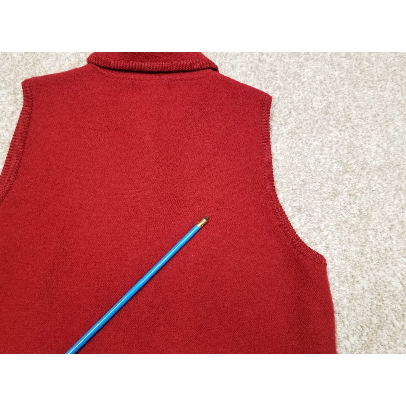 Vintage VINTAGE Woolrich Vest Womens M Red 100% Wool Metal Leaf Buttons Hong Kong Size M / US 6-8 / IT 42-44 - 7 Thumbnail