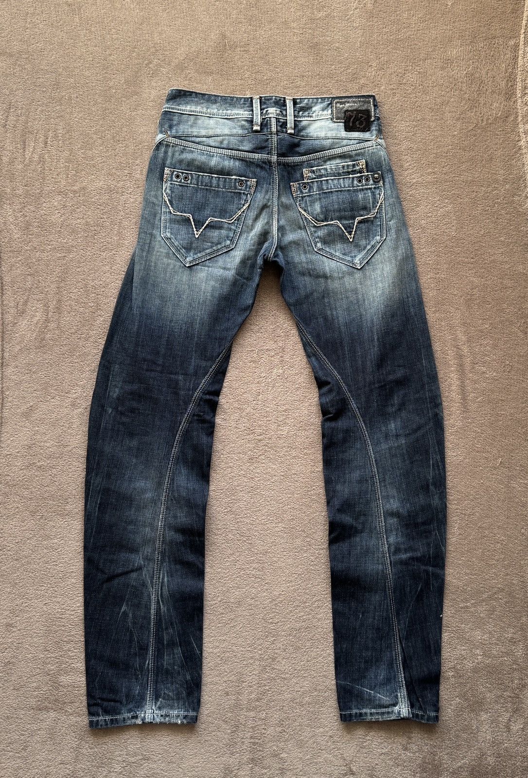 Le Grande Bleu (L.G.B.) Y2K Straight Mudwash distressed Jeans Y/Project if6was9 vibe Size US 28 / EU 44 - 6 Thumbnail