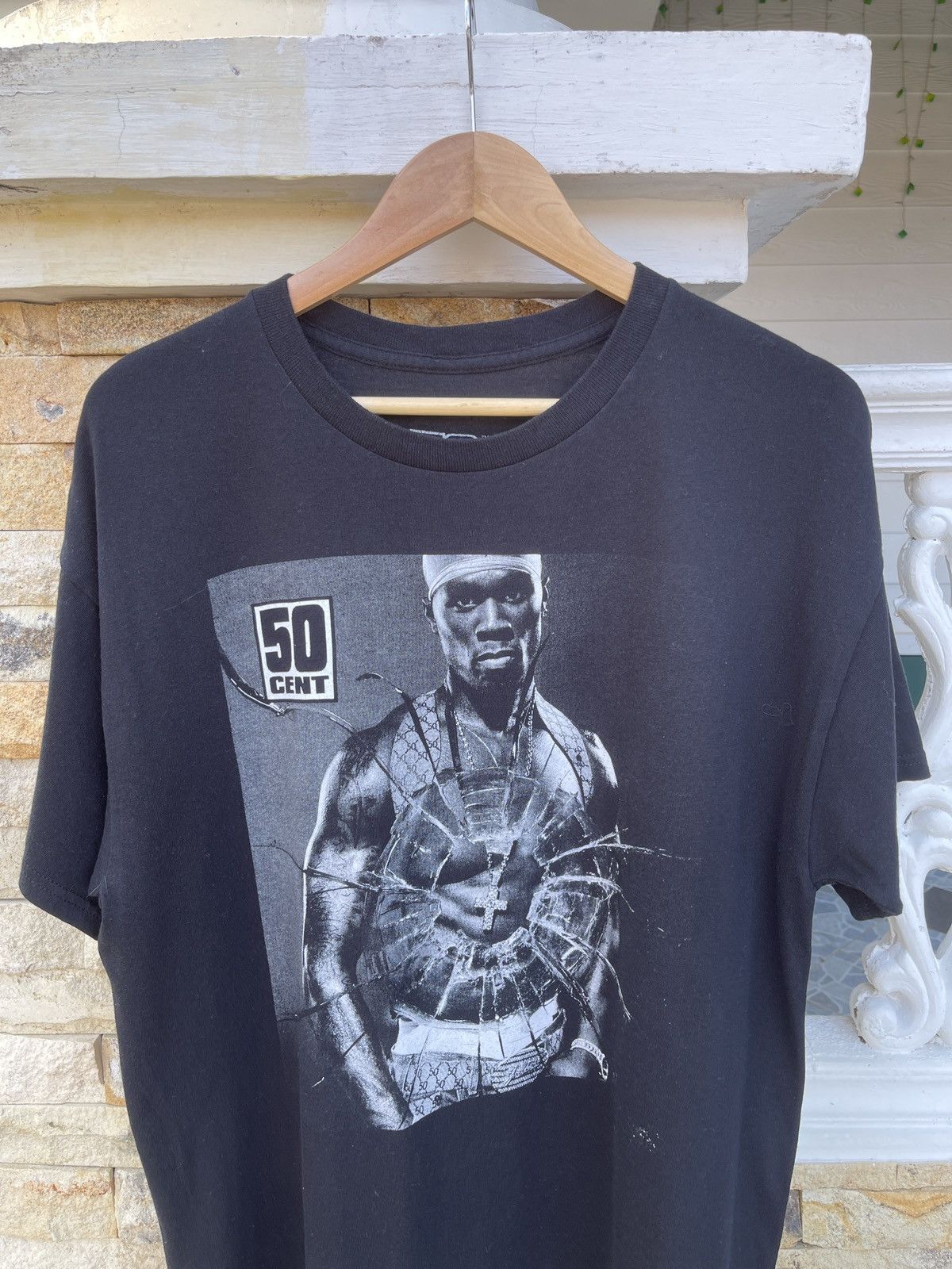 50 Cent Rare🔥Vintage 50 Cent ERD GRUNGE TEE Size US L / EU 52-54 / 3 - 1 Thumbnail