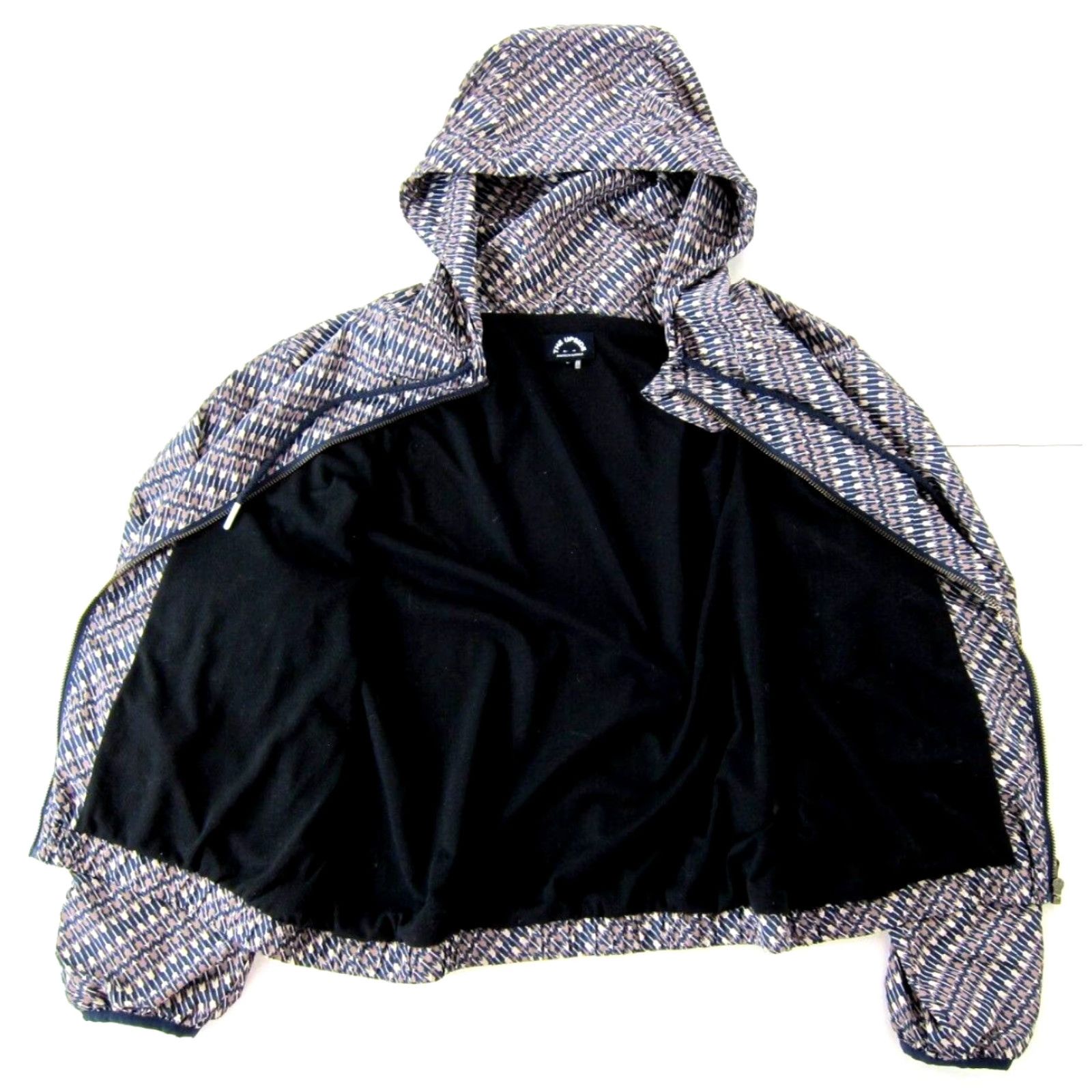 The Upside VINTAGE The Upside Australia Blue Brown Arrow Full Zip Hooded Windbreaker Jacket S-M 6 Size M / US 6-8 / IT 42-44 - 5 Thumbnail