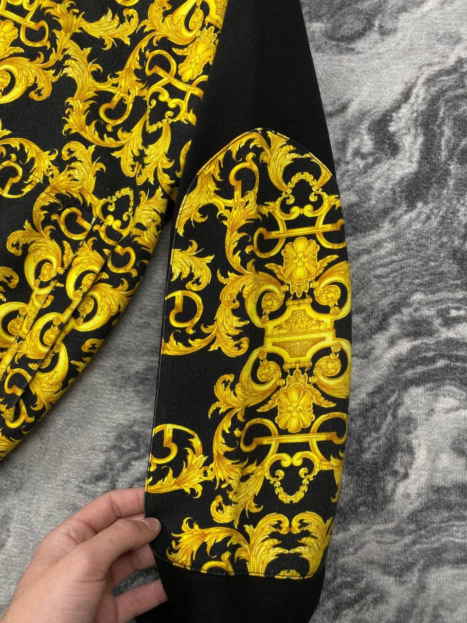 Versace Versace Jeans Couture Baroque Print Full Zip Sweatshirt Size US M / EU 48-50 / 2 - 5 Thumbnail