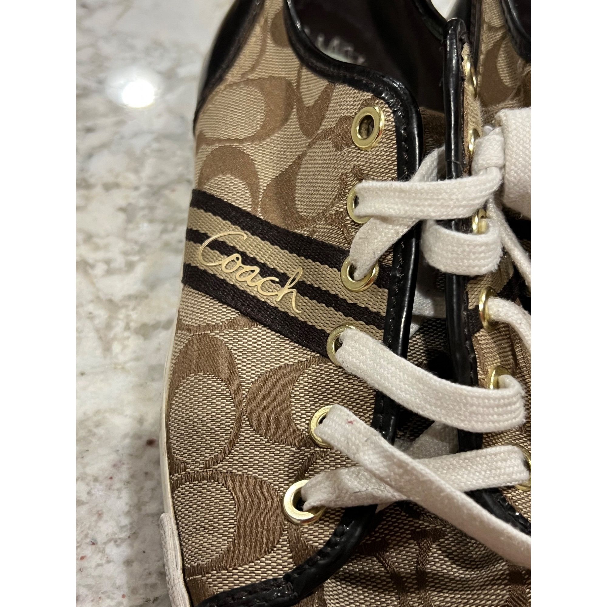Coach Coach Logo Sneakers Shoes - Size 8.5 Size US 8.5 / IT 38.5 - 3 Thumbnail