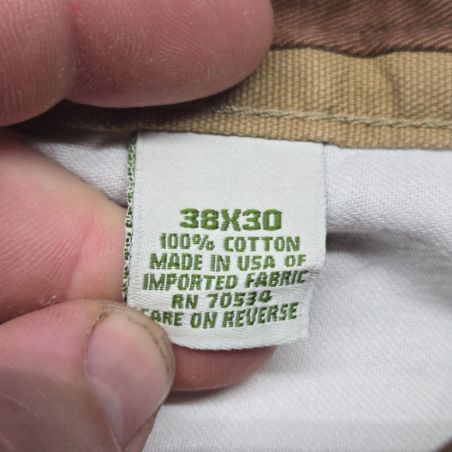 Orvis Orvis Flat Front Khaki Pants Tan Beige Adult Men's Size 38 X 30 Size US 38 / EU 54 - 4 Thumbnail