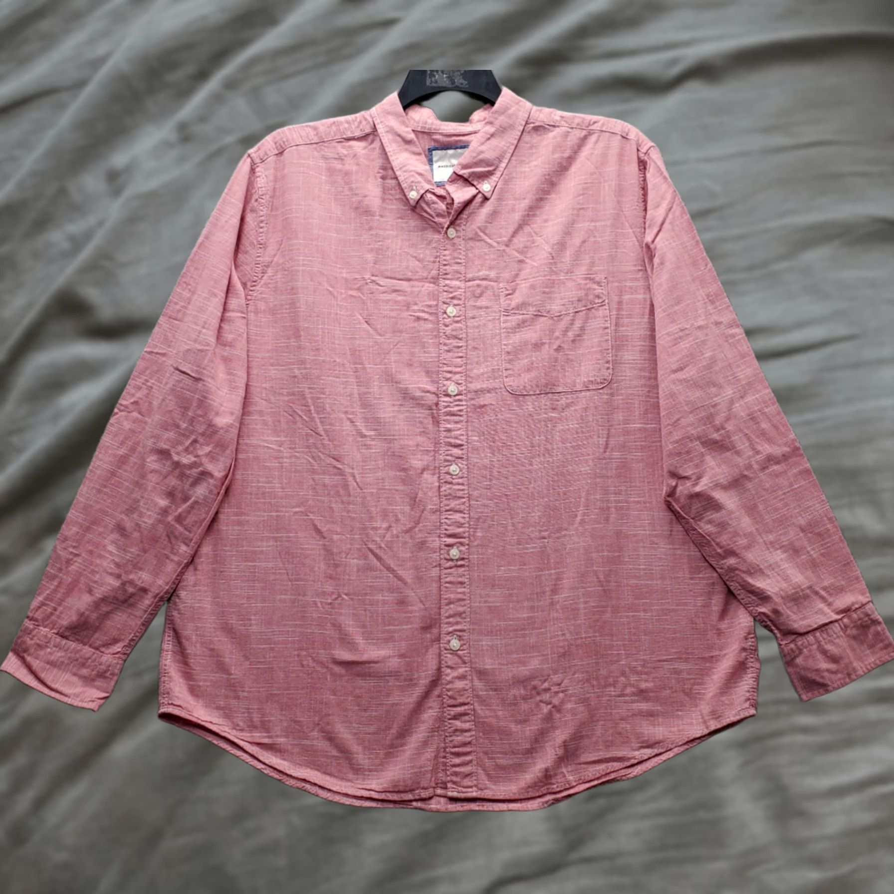 American Eagle Outfitters American Eagle Outfitters Chambray Shirt Mens XXL Multi Chest Pocket Button Down Size US XXL / EU 58 / 5 - 1 Thumbnail