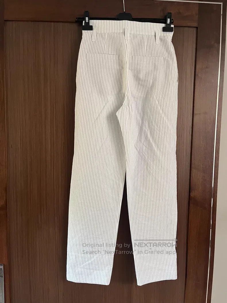 Brunello Cucinelli Brunello Cucinelli Cotton Linen Stripe Pants Size 25" / US 0 / IT 36 - 2 Thumbnail