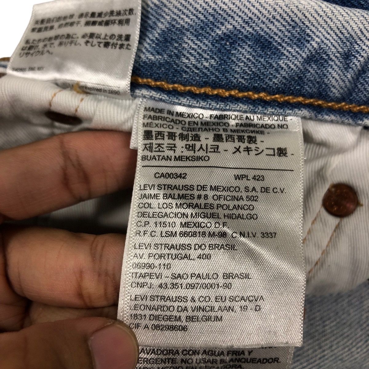 Levi's 🔥VINTGE ACID WASH DESIGN DENIM JEANS LEVI’S 501 Size US 32 / EU 48 - 22 Thumbnail