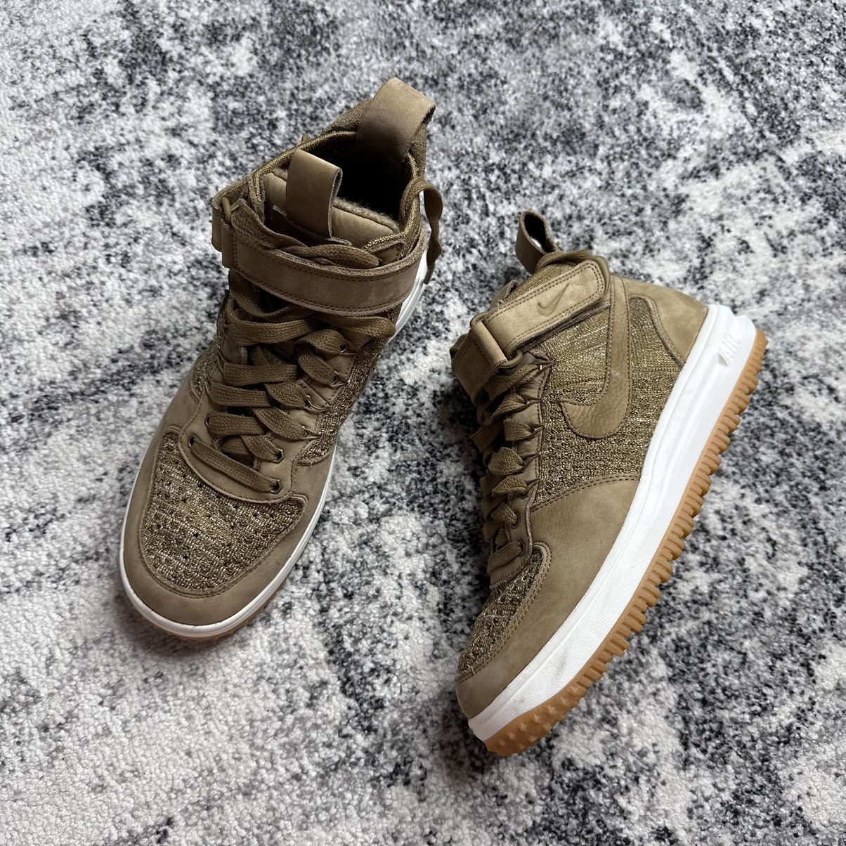 Nike NIKE LUNAR FORCE 1 FLYKNIT WORKBOOT GOLDEN BEIGE Size US 8 / EU 41 - 1 Thumbnail