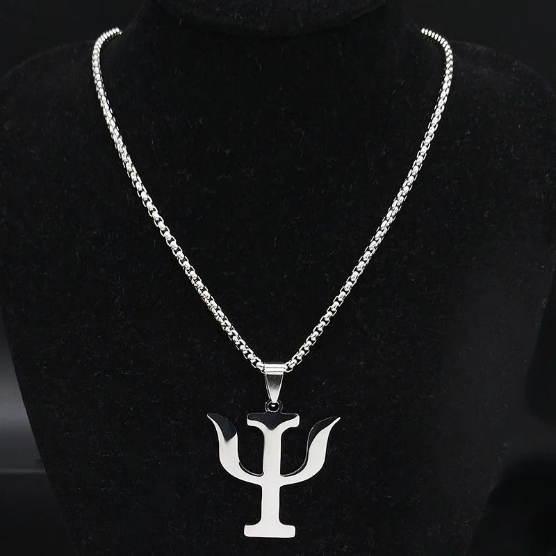 Jewelry Greek Letter PSI Symbol Pendant Necklace Emblem Size ONE SIZE - 4 Thumbnail