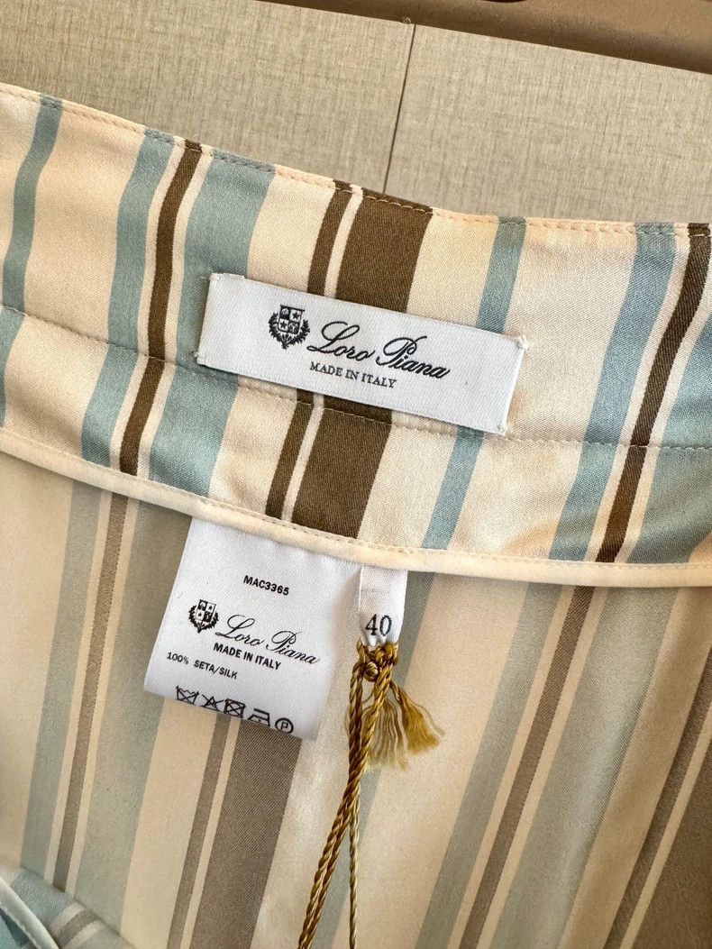 Loro Piana LORO PIANA Silk ribbon half skirt Size 26" / US 2 / IT 38 - 5 Thumbnail