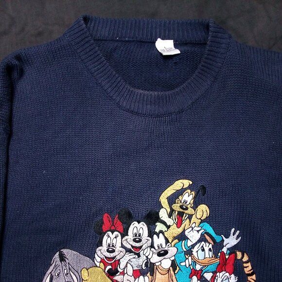 Disney × Vintage Vintage Disney Characters Embroidered Crewneck Sweater Size US L / EU 52-54 / 3 - 3 Thumbnail