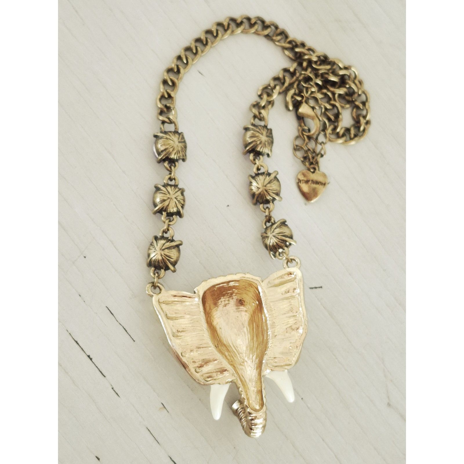 Other Vintage Betsey Johnson Elephant Necklace Size ONE SIZE - 6 Thumbnail