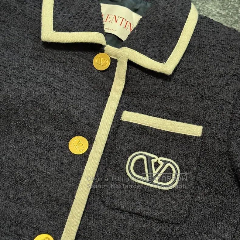 Valentino Valentino Logo-printed lapel single-breasted long-sleeved Size US XXS / EU 40 - 3 Thumbnail