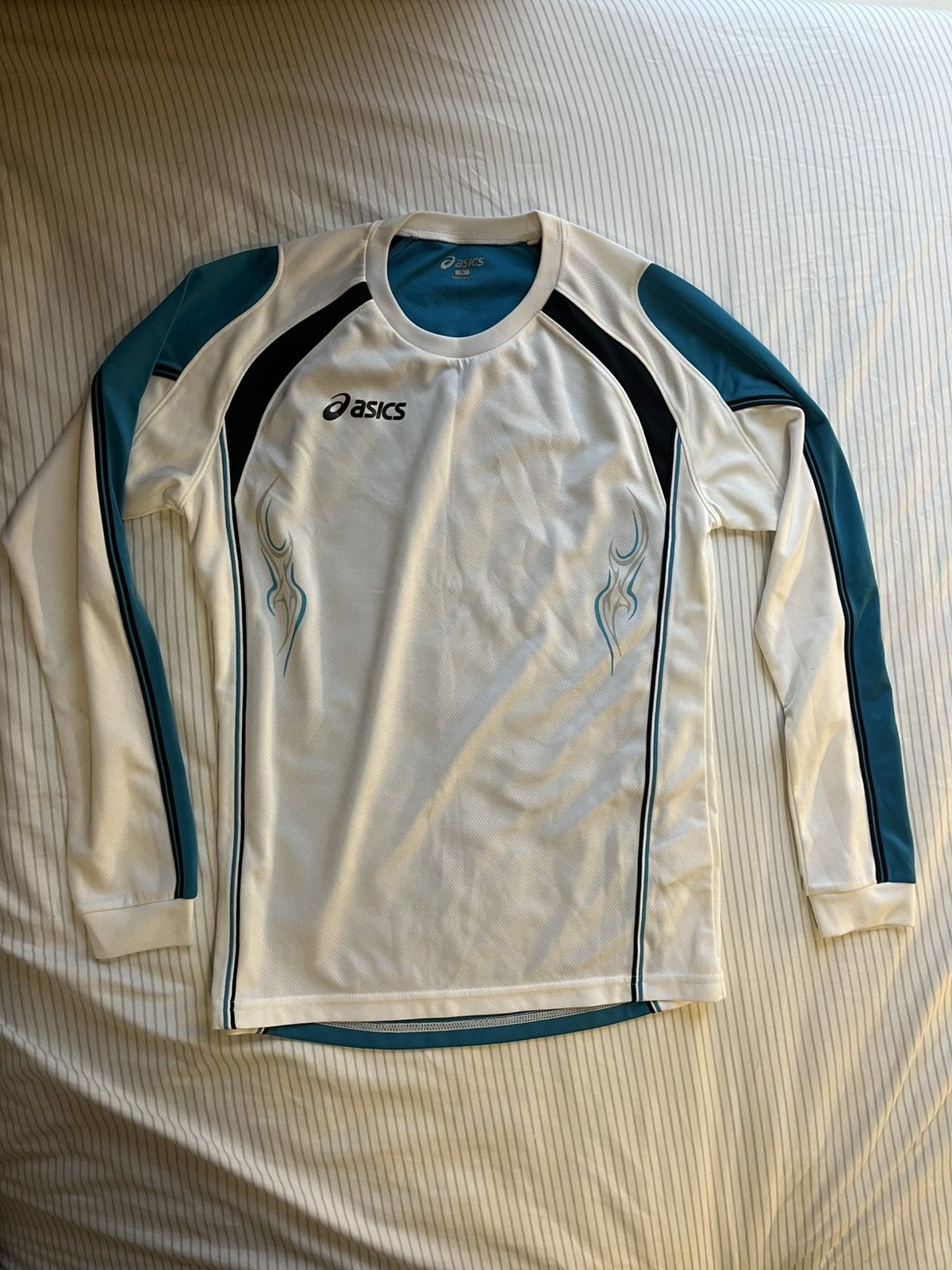 Asics Y2K Avant Garde sporty Asics Long sleeve Size US S / EU 44-46 / 1 - 1 Thumbnail