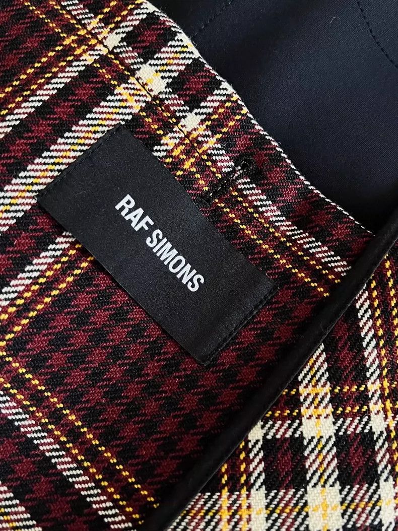 Raf Simons Raf simons Show style sailor collar plaid coat Size US S / EU 44-46 / 1 - 7 Thumbnail