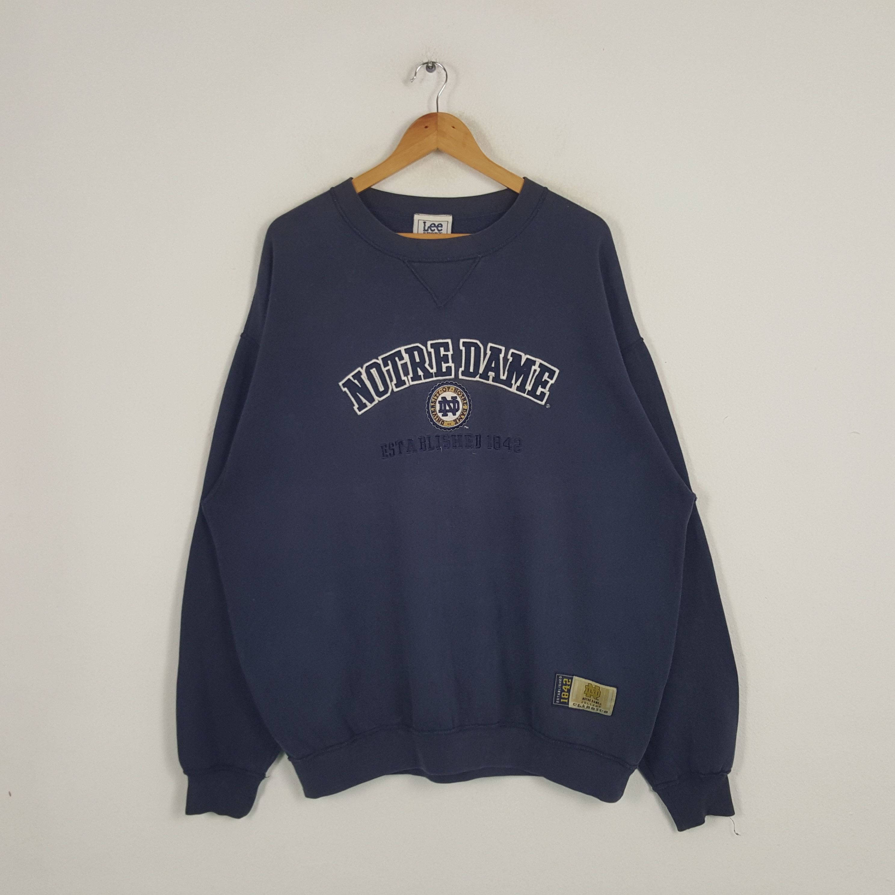 Lee × Vintage Vintage University Of Notre Dame American Sweatshirt Size US XXL / EU 58 / 5 - 1 Thumbnail