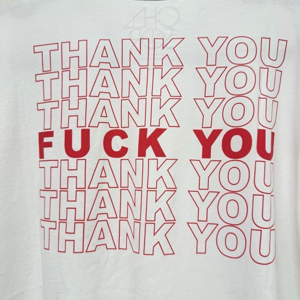 Chaser Brand Women's Chaser White 'You're Welcome S Sleeve Graphic Tee S Size S / US 4 / IT 40 - 3 Thumbnail