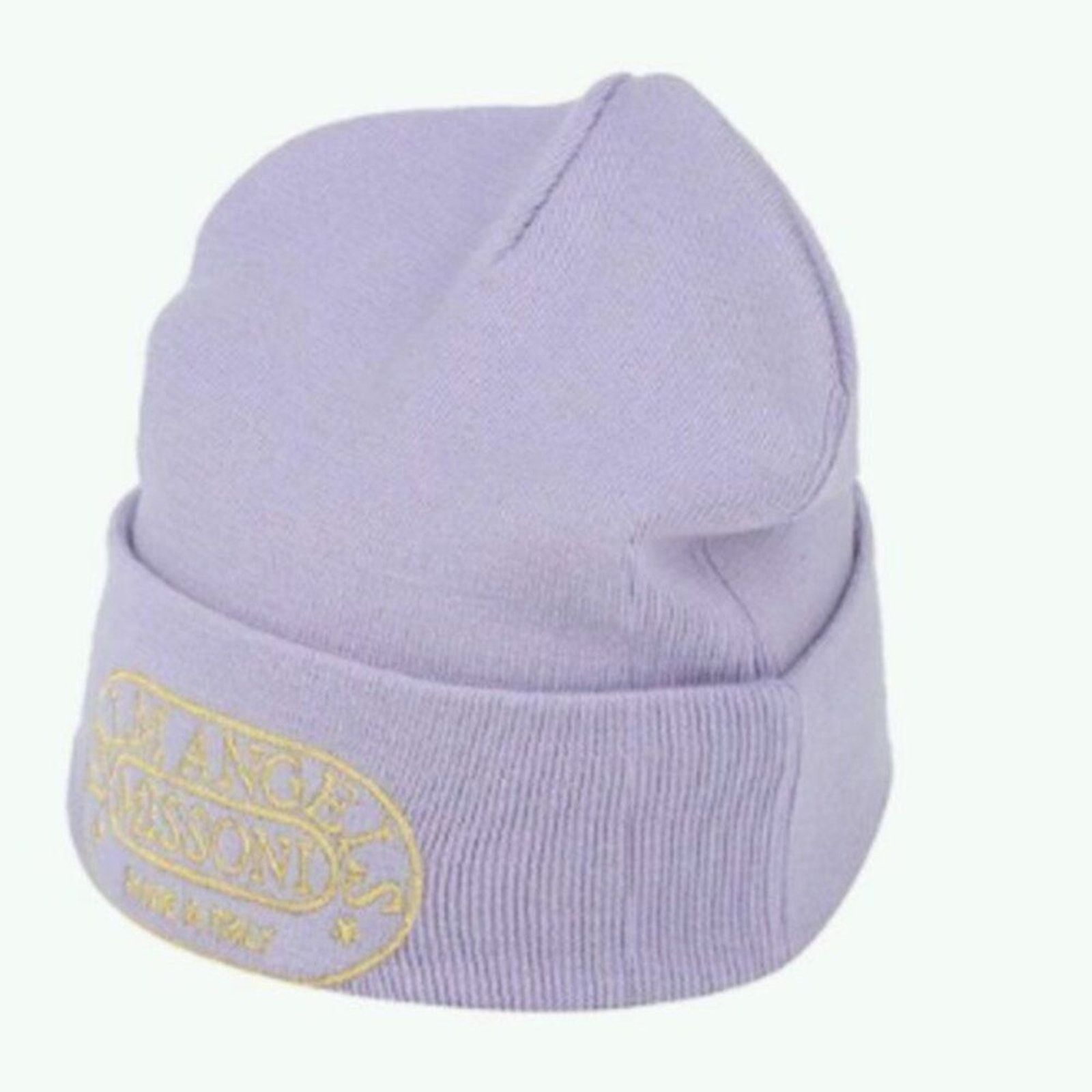 Missoni × Palm Angels Palm Angels x Missoni embroidered Wool Beanie Lilac Size ONE SIZE - 1 Thumbnail